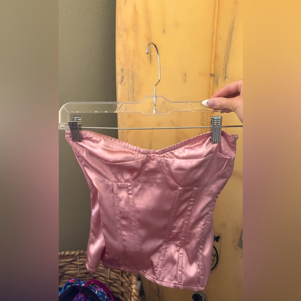 Light pink corset from pretty little things.